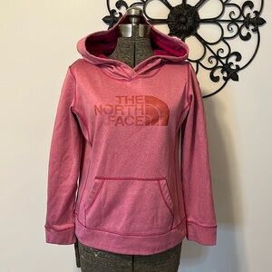 The North Face hooded sweatshirt pullover, kangaroo pocket, pink/dark pink, M
